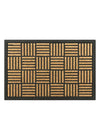 Acadia Faux Coir Doormat - Parquet