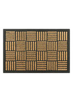 Acadia Faux Coir Doormat - Parquet