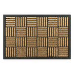 Acadia Faux Coir Doormat - Parquet