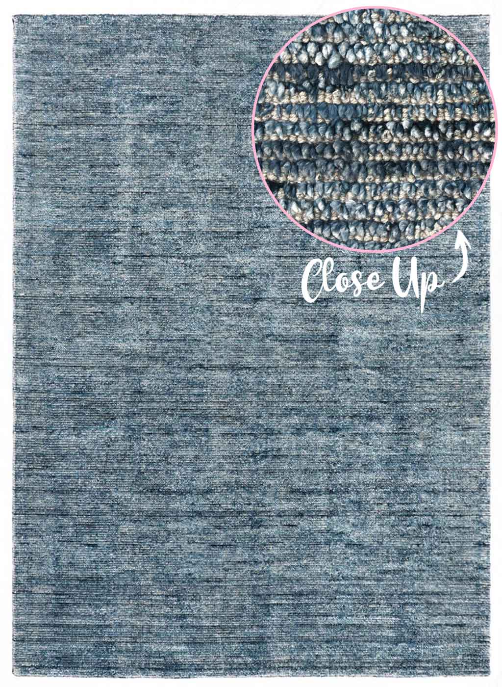 Clontarf Sky Blue Rug | Natural Fibre Rugs Belrose | Rugs N Timber