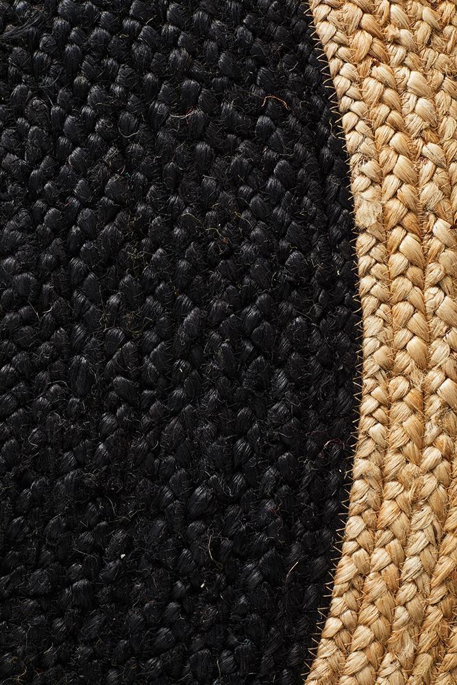 Emma Black Round Rug | Eco-Friendly Rugs Belrose | Rugs 'N' Timber Floors