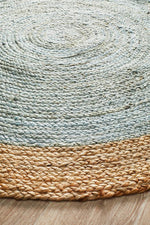 Emma Blue Round Rug | Eco-Friendly Rugs Belrose | Rugs 'N' Timber Floors