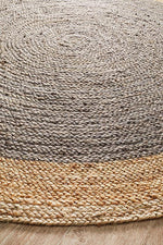 Emma Grey Round Rug | Eco-Friendly Rugs Belrose | Rugs 'N' Timber Floors