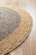 Emma Grey Round Rug | Eco-Friendly Rugs Belrose | Rugs 'N' Timber Floors