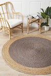 Emma Grey Round Rug | Eco-Friendly Rugs Belrose | Rugs 'N' Timber Floors