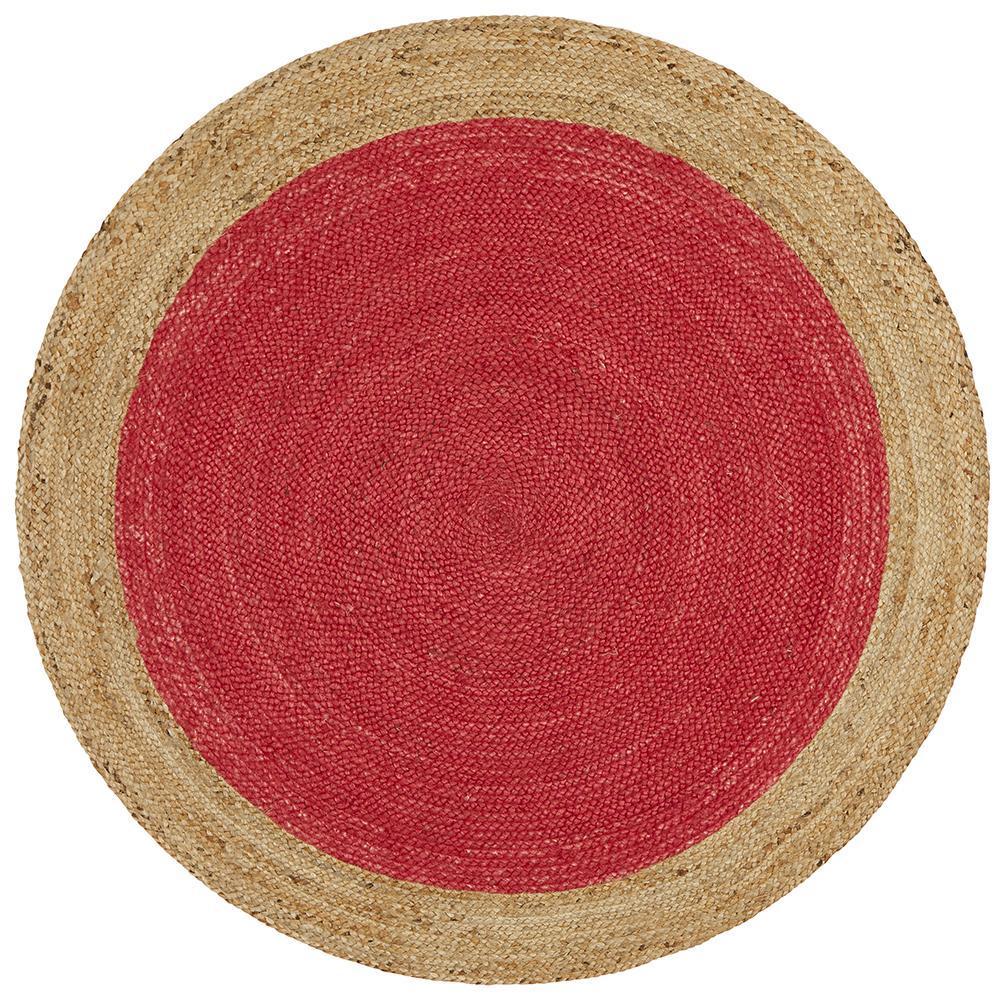 Emma Red Round Rug | Eco-Friendly Rugs Belrose | Rugs 'N' Timber Floors