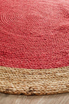 Emma Red Round Rug | Eco-Friendly Rugs Belrose | Rugs 'N' Timber Floors