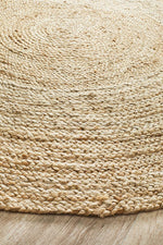 Emma Natural Round Rug | Eco-Friendly Rugs Belrose | Rugs 'N' Timber Floors