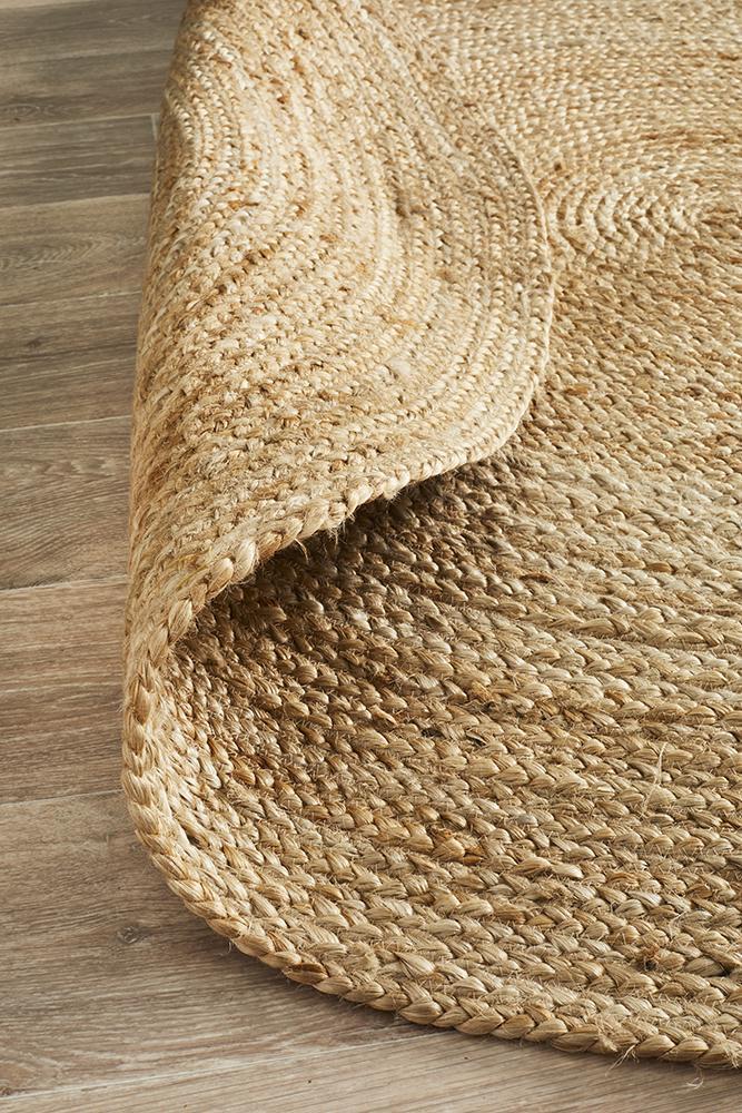 Emma Natural Round Rug | Eco-Friendly Rugs Belrose | Rugs 'N' Timber Floors