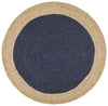 Emma Navy Round Rug | Eco-Friendly Rugs Belrose | Rugs 'N' Timber Floors