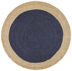 Emma Navy Round Rug | Eco-Friendly Rugs Belrose | Rugs 'N' Timber Floors