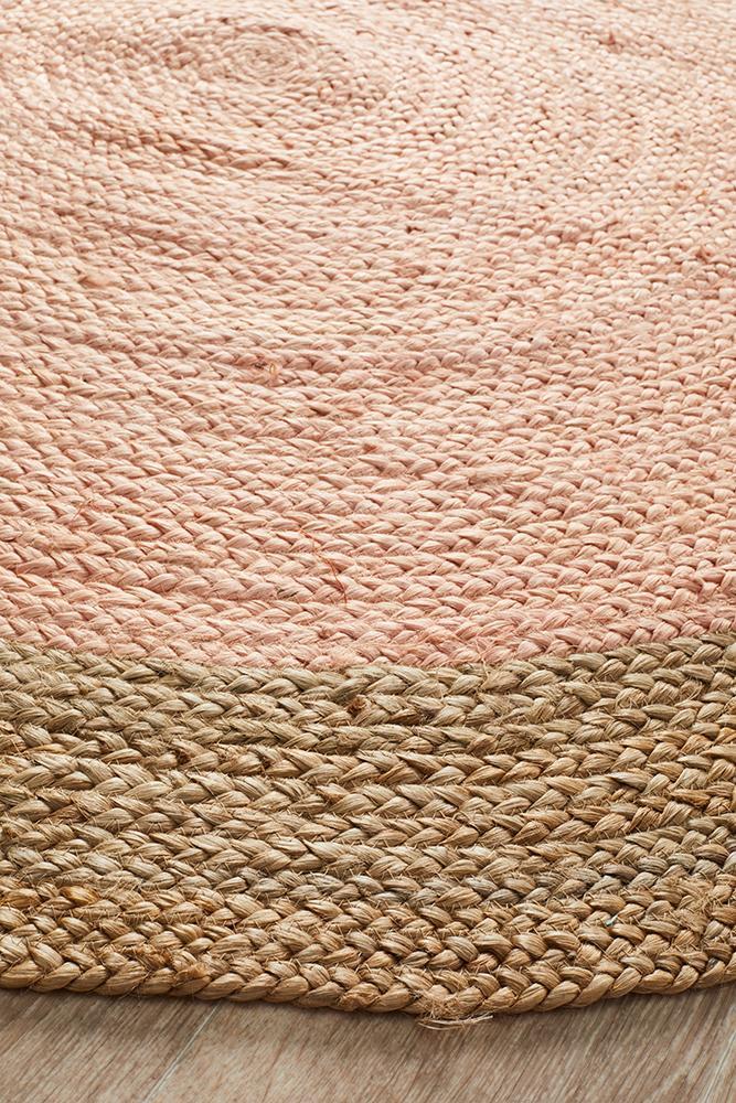 Emma Pink Round Rug | Eco-Friendly Rugs Belrose | Rugs 'N' Timber Floors