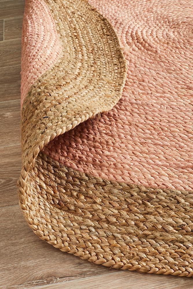 Emma Pink Round Rug | Eco-Friendly Rugs Belrose | Rugs 'N' Timber Floors