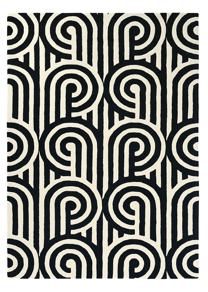 Turnabouts Black Rug | Florence Broadhurst Designer Rugs Belrose | Rugs 'N' Timber