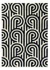 Turnabouts Black Rug | Florence Broadhurst Designer Rugs Belrose | Rugs 'N' Timber