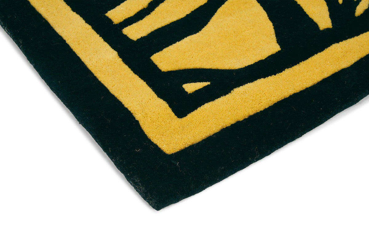 Japanese Fans Gold Rug | Florence Broadhurst Designer Rugs Belrose | Rugs 'N' Timber