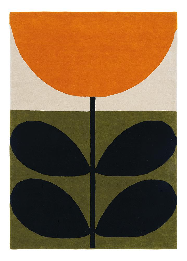 Stem Black Rug | Orla Kiely Designer Rugs Belrose | Rugs 'N' Timber