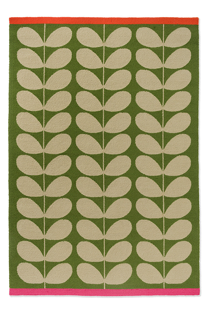 Solid Stem Basil Outdoor Rug | Orla Kiely Designer Rugs Belrose | Rugs 'N' Timber