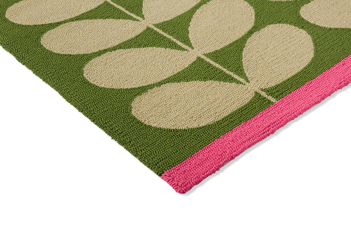 Solid Stem Basil Outdoor Rug | Orla Kiely Designer Rugs Belrose | Rugs 'N' Timber