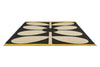 Giant Sixties Stem Noir Rug | Orla Kiely Designer Rugs Belrose | Rugs 'N' Timber