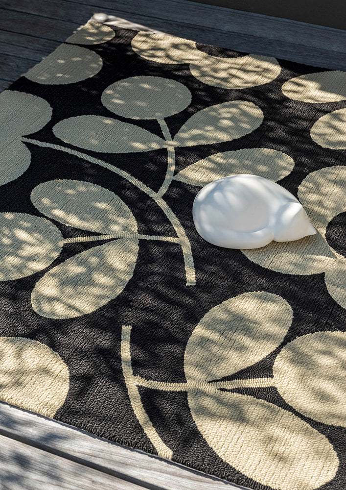 Stem Sprig Monochrome Rug | Orla Kiely Designer Rugs Belrose | Rugs 'N' Timber