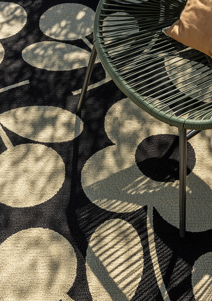 Stem Sprig Monochrome Rug | Orla Kiely Designer Rugs Belrose | Rugs 'N' Timber