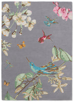 Hummingbird Grey Wool Rug | Wedgwood Designer Rugs Belrose | Rugs 'N' Timber