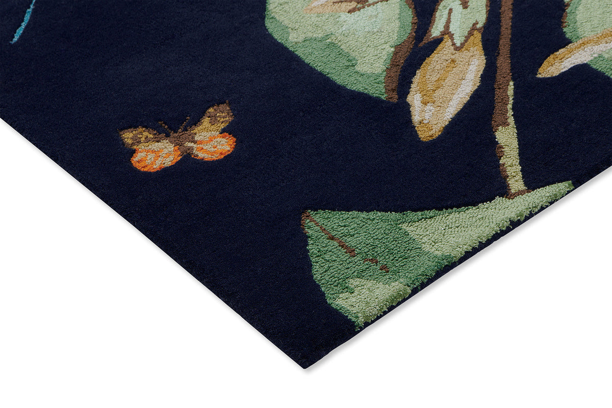 Hummingbird Navy Wool Rug | Wedgwood Designer Rugs Belrose | Rugs 'N' Timber