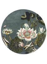 Waterlily Midnight Pond Wool Rug | Wedgwood Designer Rugs Belrose | Rugs 'N' Timber