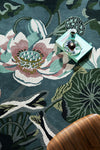 Waterlily Midnight Pond Wool Rug | Wedgwood Designer Rugs Belrose | Rugs 'N' Timber