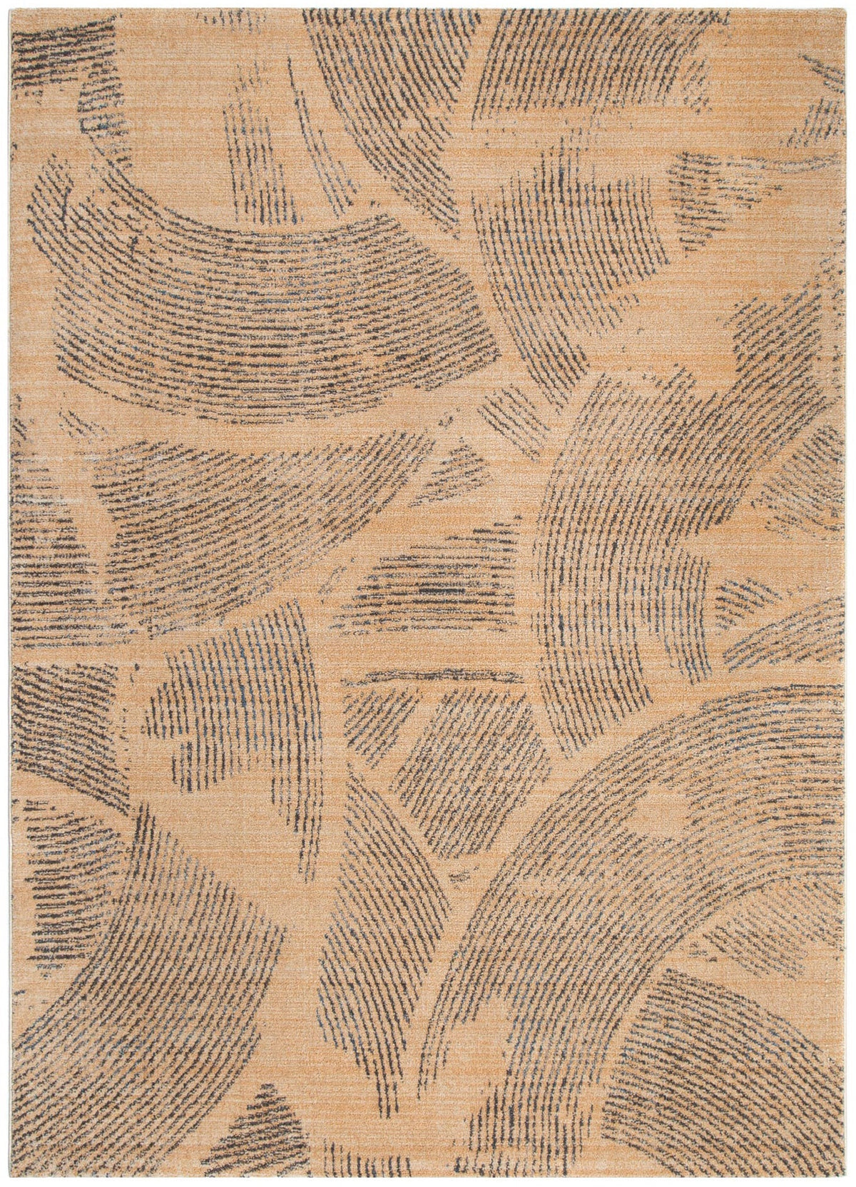 Santana Sand Comb Gold Rug | Modern Rugs Belrose | Rugs N Timber