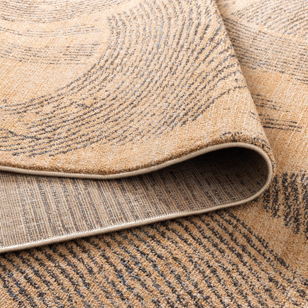 Santana Sand Comb Gold Rug | Modern Rugs Belrose | Rugs N Timber