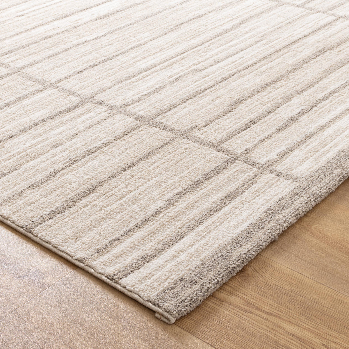 Santana Stripes Cream Runner | Modern Rugs Belrose | Rugs N Timber