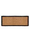 PVC Backed Coir Double Doormat - Black Border