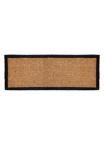 PVC Backed Coir Double Doormat - Black Border