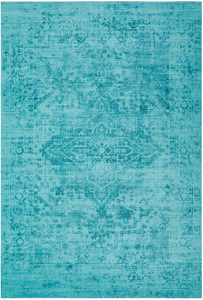 Gloria Topaz Blue Rug | Washable Rugs Belrose | Rugs N Timber