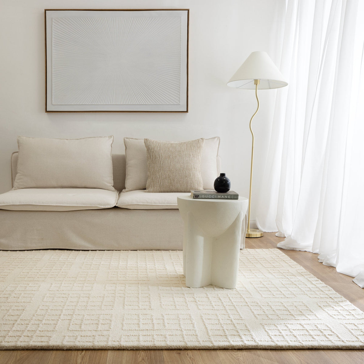 Toluca Ivory Rug | Wool Rugs Belrose | Rugs N Timber