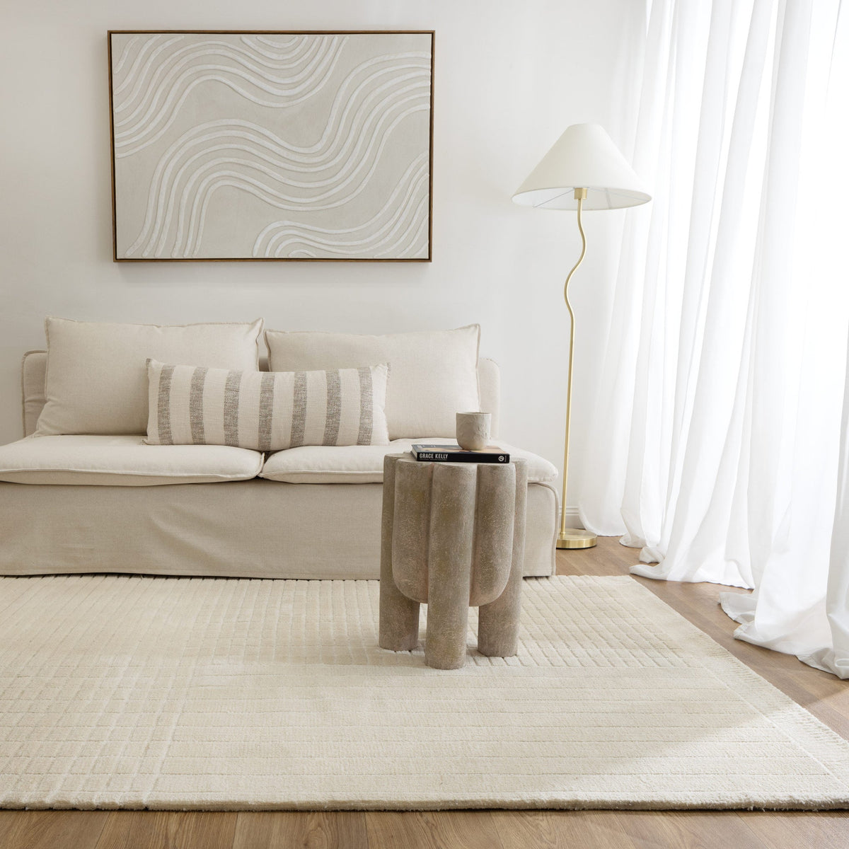 New York Ivory Rug | Modern Rugs Belrose | Rugs N Timber