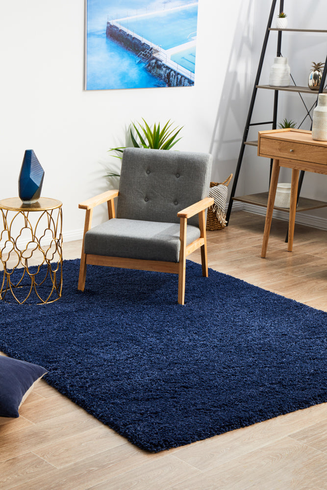 Frida Denim Blue Rug | Shaggy Rugs Belrose | Rugs N Timber