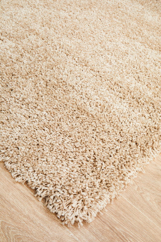 Frida Linen Beige Rug | Shaggy Rugs Belrose | Rugs N Timber