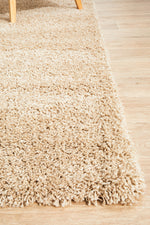 Frida Linen Beige Rug | Shaggy Rugs Belrose | Rugs N Timber