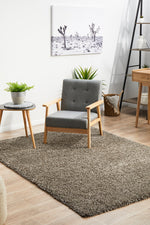 Frida Rock Brown Rug | Shaggy Rugs Belrose | Rugs N Timber