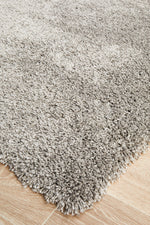 Frida Silver Grey Rug | Shaggy Rugs Belrose | Rugs N Timber