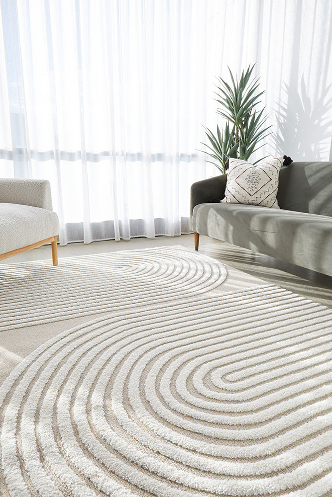 Remi Oat Gemini Rug | Modern Rugs Belrose  | Rugs 'N' Timber