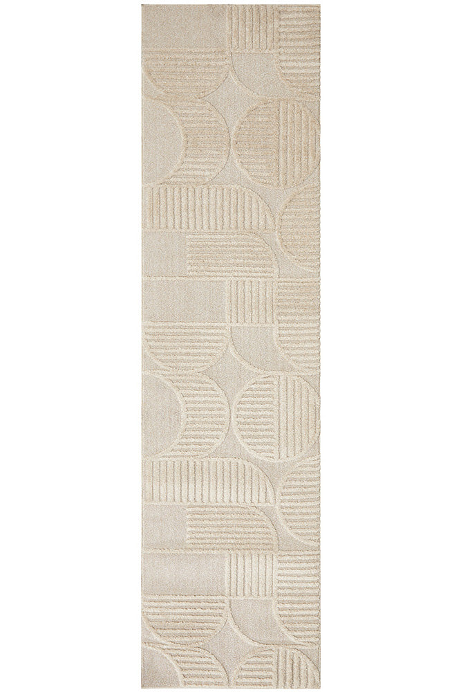 Remi Beige Aries Runner | Modern Hall Runners Belrose  | Rugs 'N' Timber