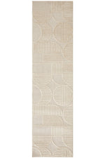 Remi Beige Aries Runner | Modern Hall Runners Belrose  | Rugs 'N' Timber