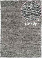 Newtown Charcoal Grey Rug | Wool Rugs Belrose | Rugs N Timber