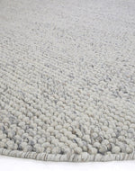 Newtown Stone Grey Round Rug | Wool Rugs Belrose | Rugs N Timber