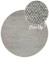 Newtown Stone Grey Round Rug | Wool Rugs Belrose | Rugs N Timber