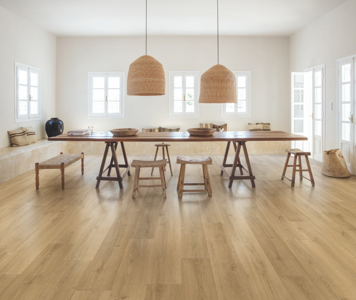 Brushed Oak Warm Natural | Quick-Step Perspective Nature Laminate | Flooring Sydney Rugs 'N' Timber